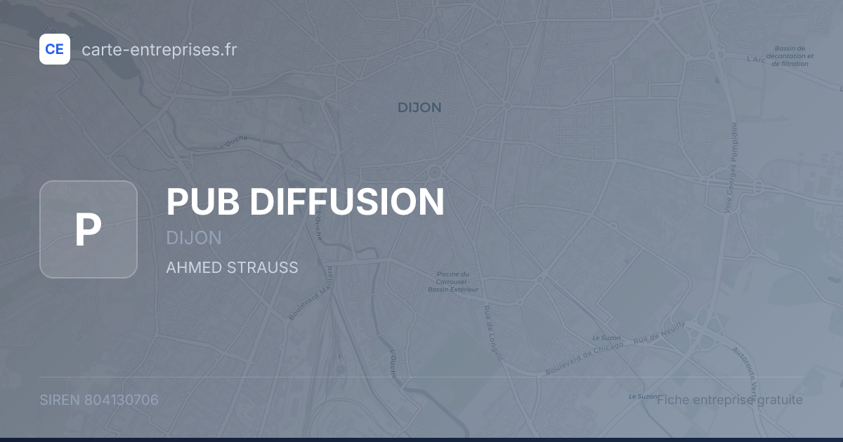 PUB DIFFUSION — 804130706 — fiche entreprise