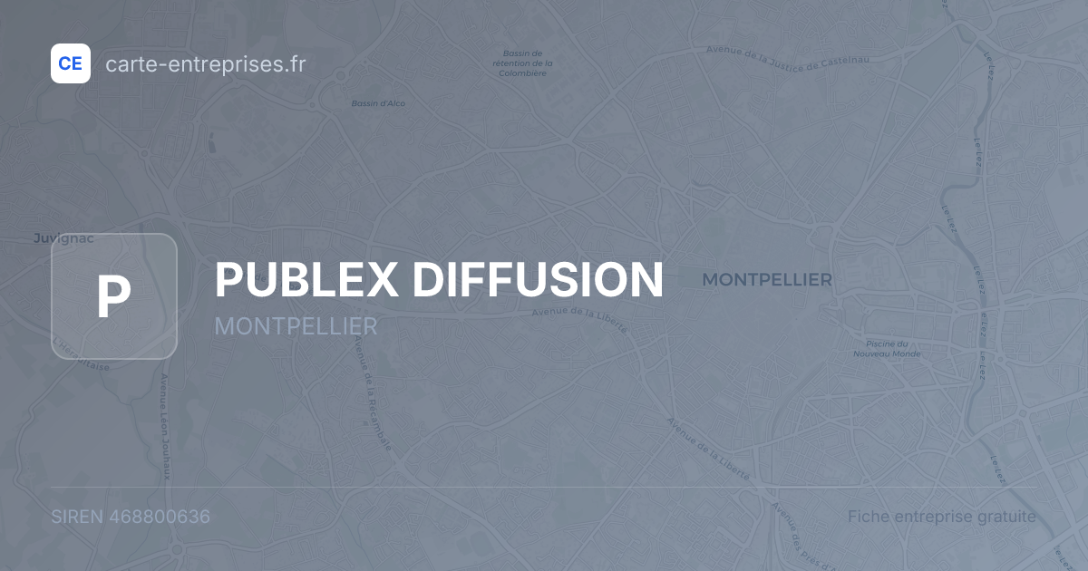 PUBLEX DIFFUSION — 468800636 — fiche entreprise
