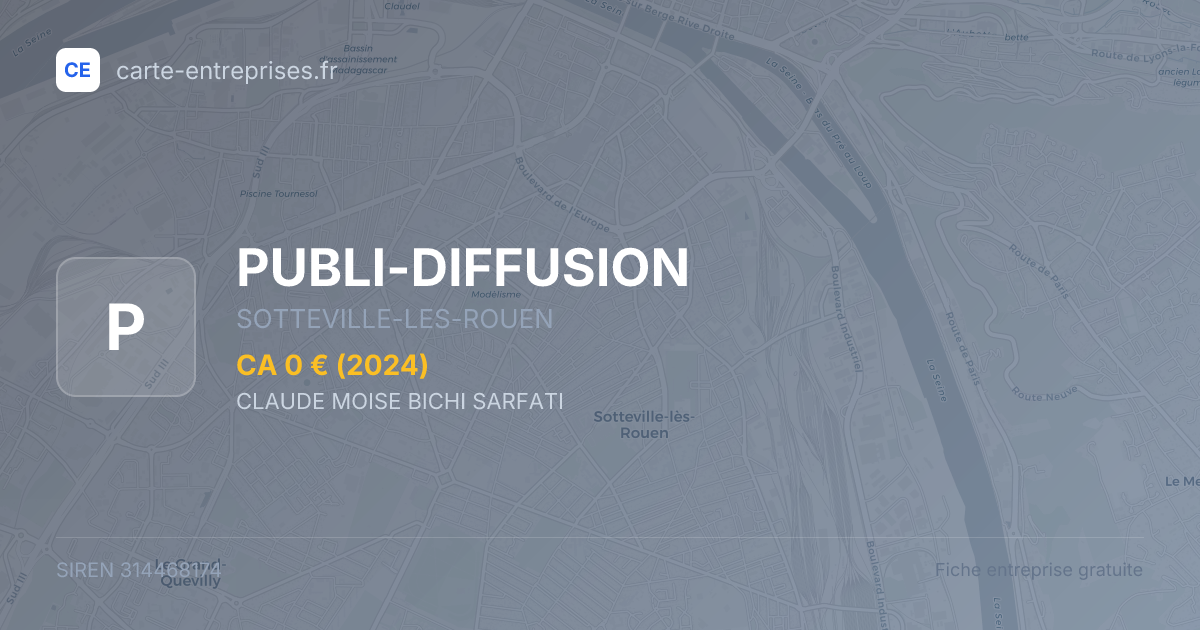 PUBLI-DIFFUSION — 314468174 — fiche entreprise