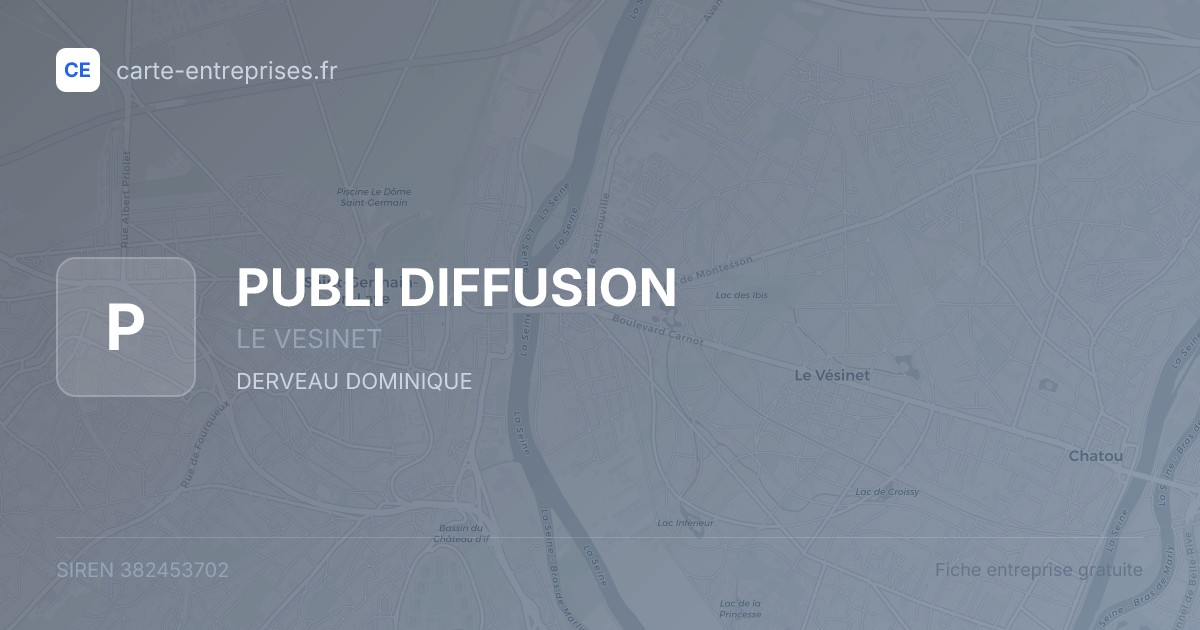 PUBLI DIFFUSION — 382453702 — fiche entreprise