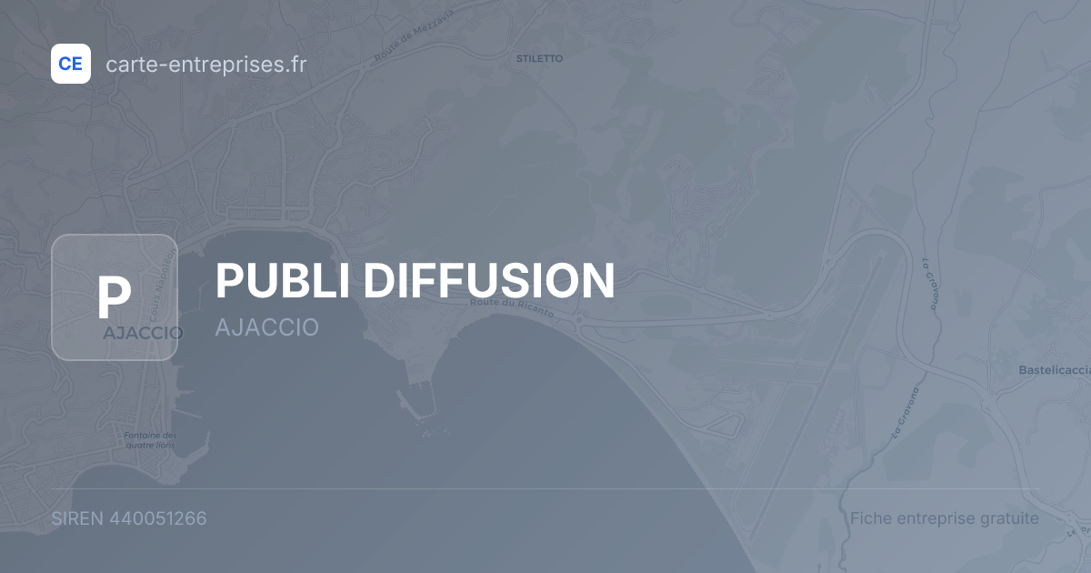 PUBLI DIFFUSION — 440051266 — fiche entreprise
