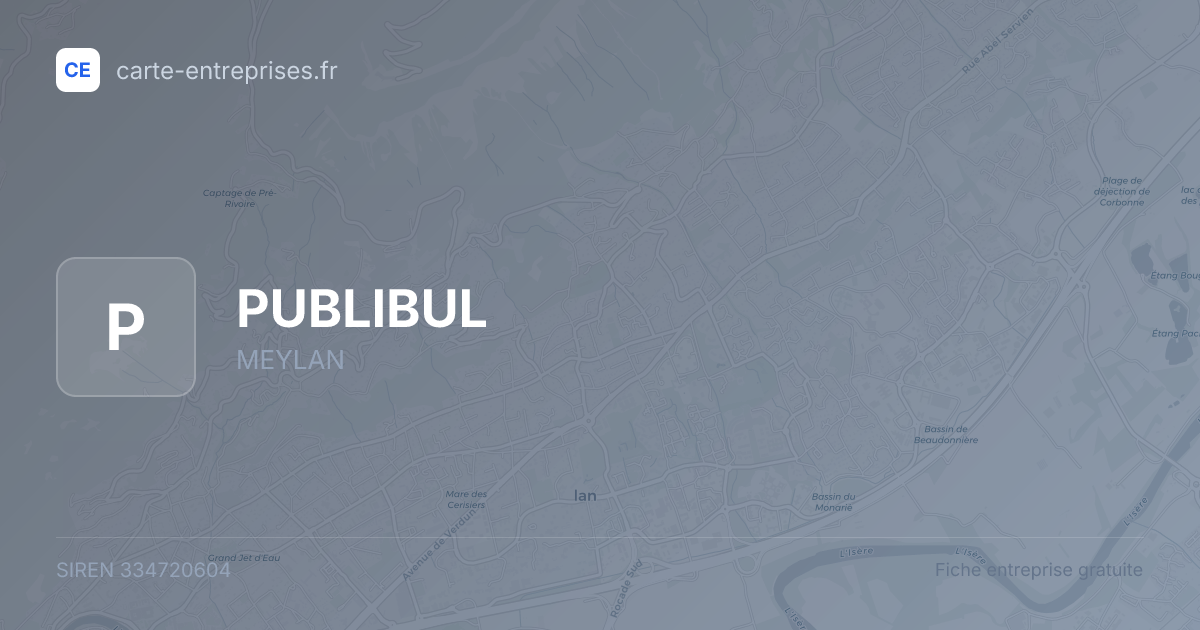 PUBLIBUL — 334720604 — fiche entreprise