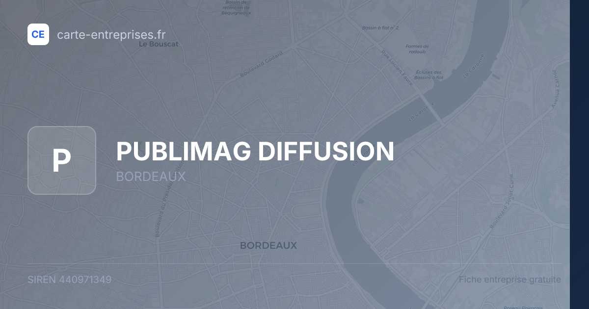 PUBLIMAG DIFFUSION — 440971349 — fiche entreprise