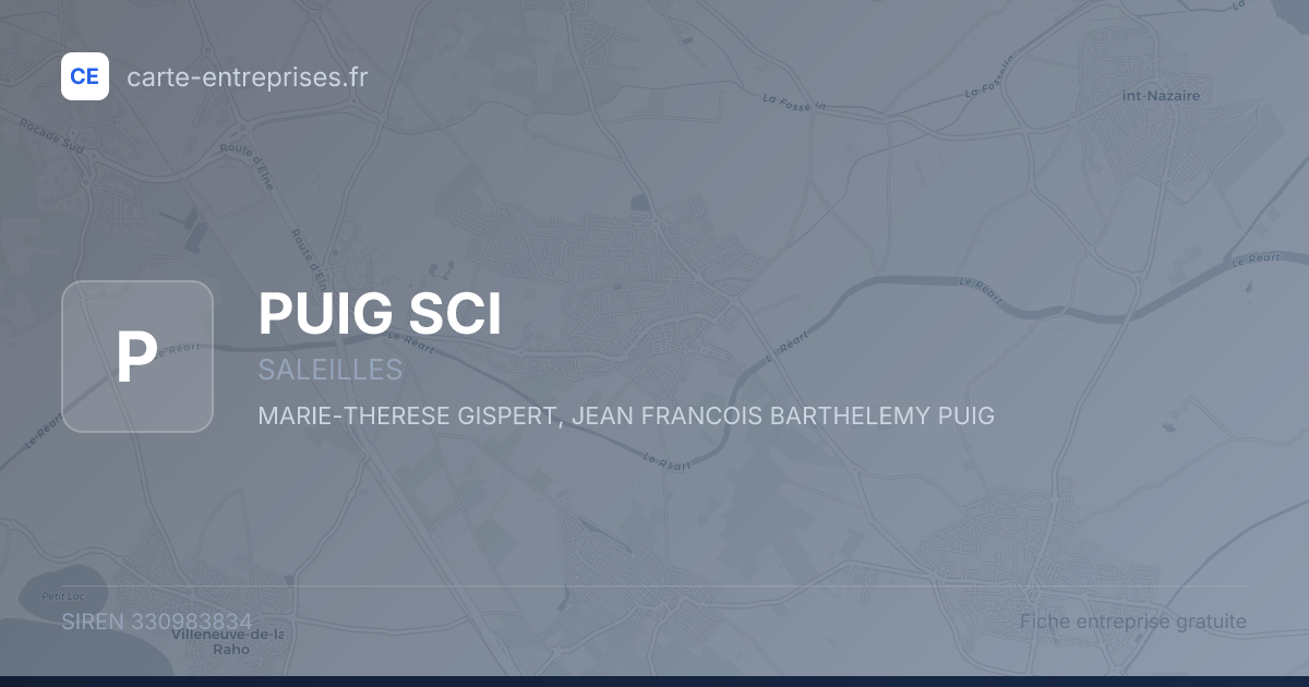 PUIG SCI — 330983834 — fiche entreprise