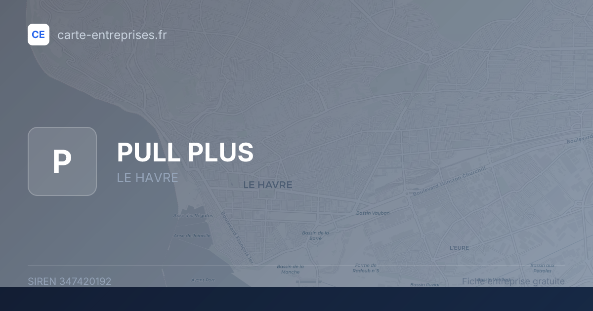 PULL PLUS — 347420192 — fiche entreprise