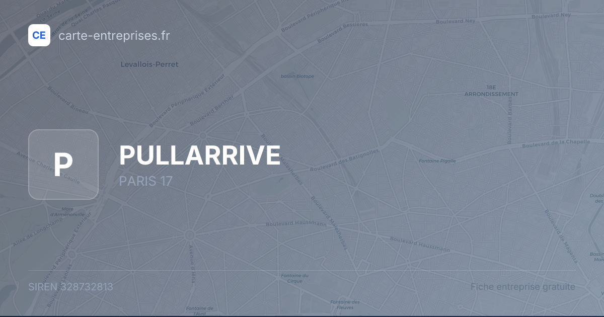 PULLARRIVE — 328732813 — fiche entreprise