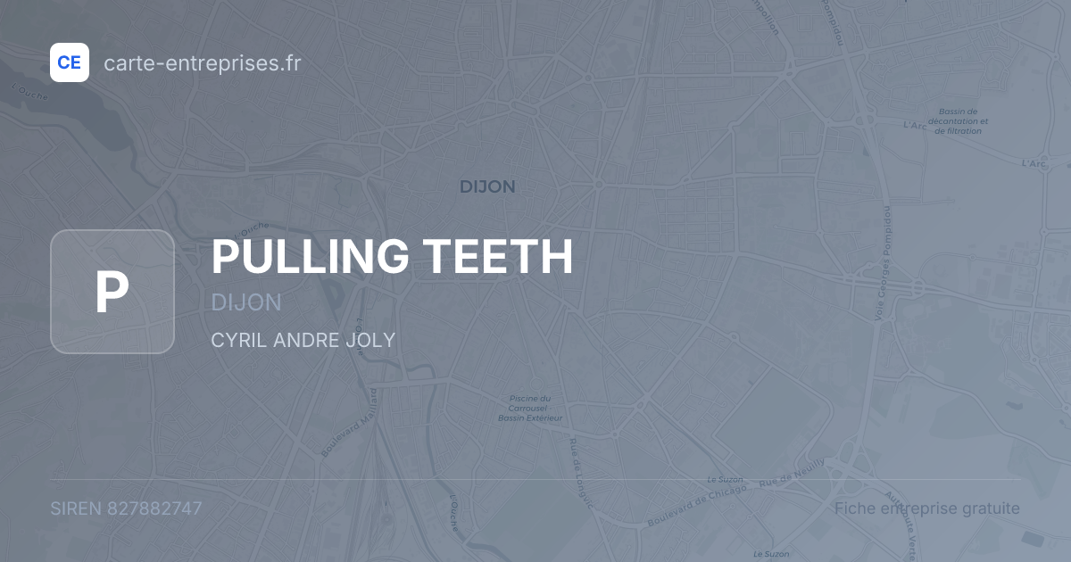 PULLING TEETH — 827882747 — fiche entreprise