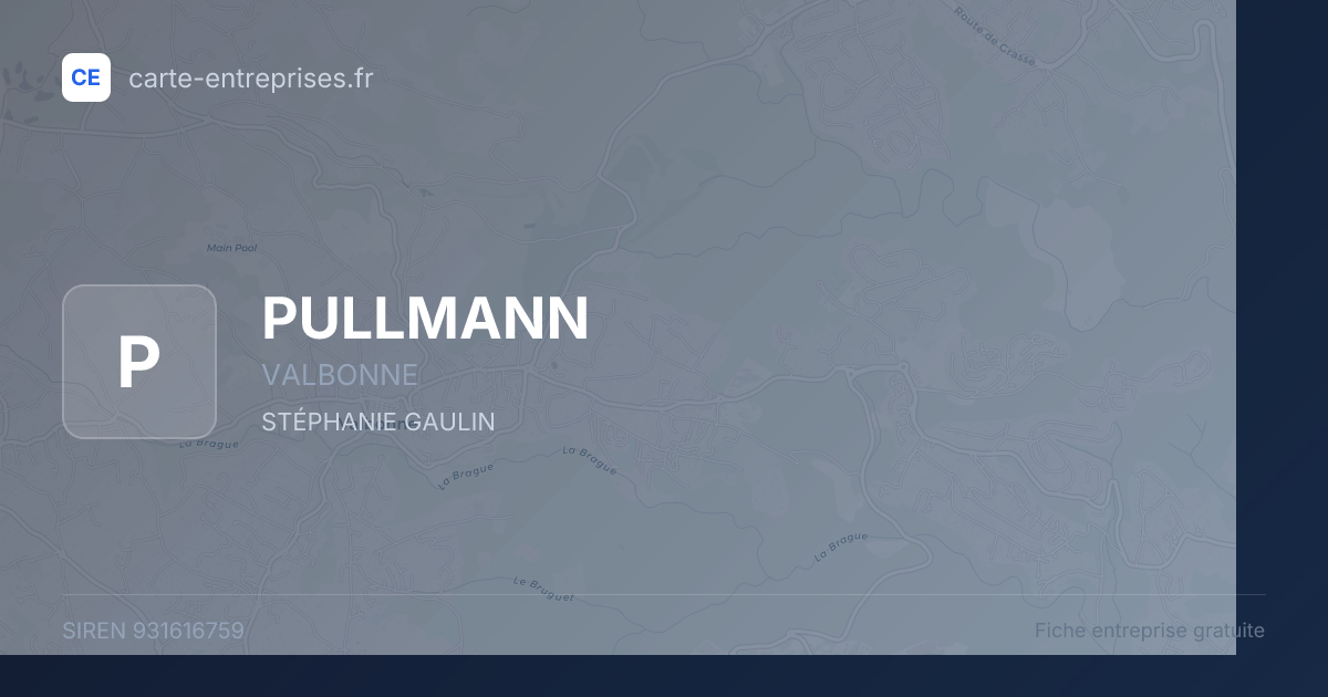PULLMANN — 931616759 — fiche entreprise