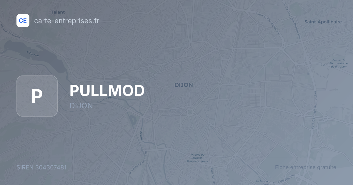 PULLMOD — 304307481 — fiche entreprise