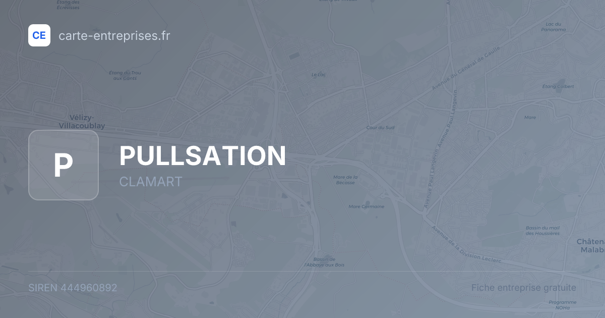 PULLSATION — 444960892 — fiche entreprise
