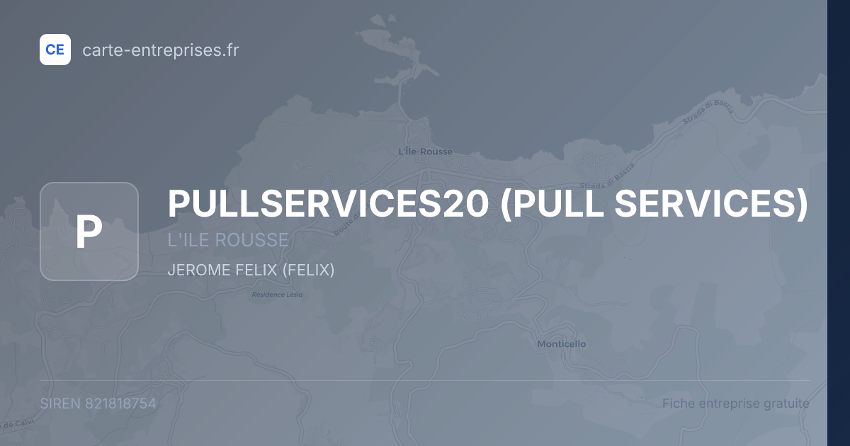 PULLSERVICES20 (PULL SERVICES) — 821818754 — fiche entreprise