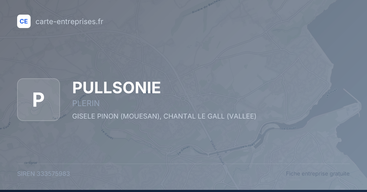 PULLSONIE — 333575983 — fiche entreprise