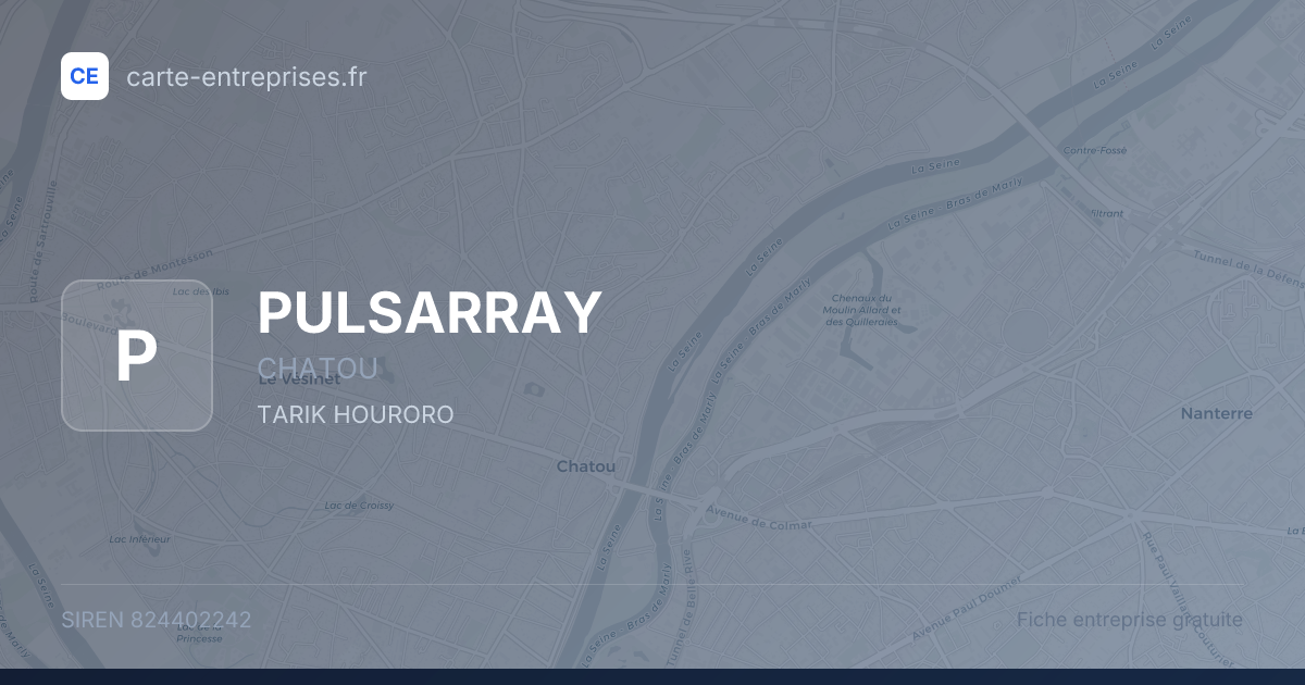 PULSARRAY — 824402242 — fiche entreprise