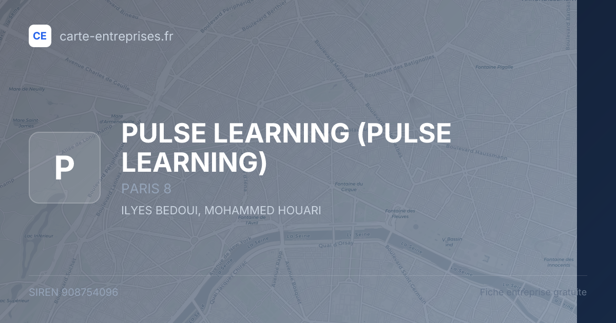 PULSE LEARNING — 908754096 — fiche entreprise