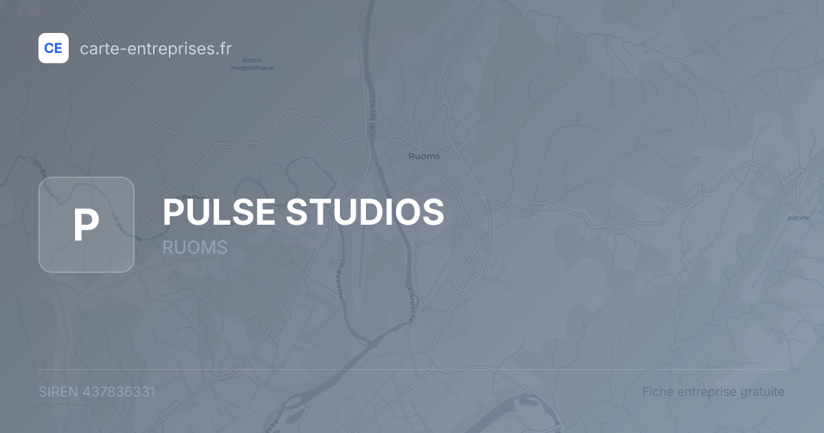 PULSE STUDIOS — 437836331 — fiche entreprise