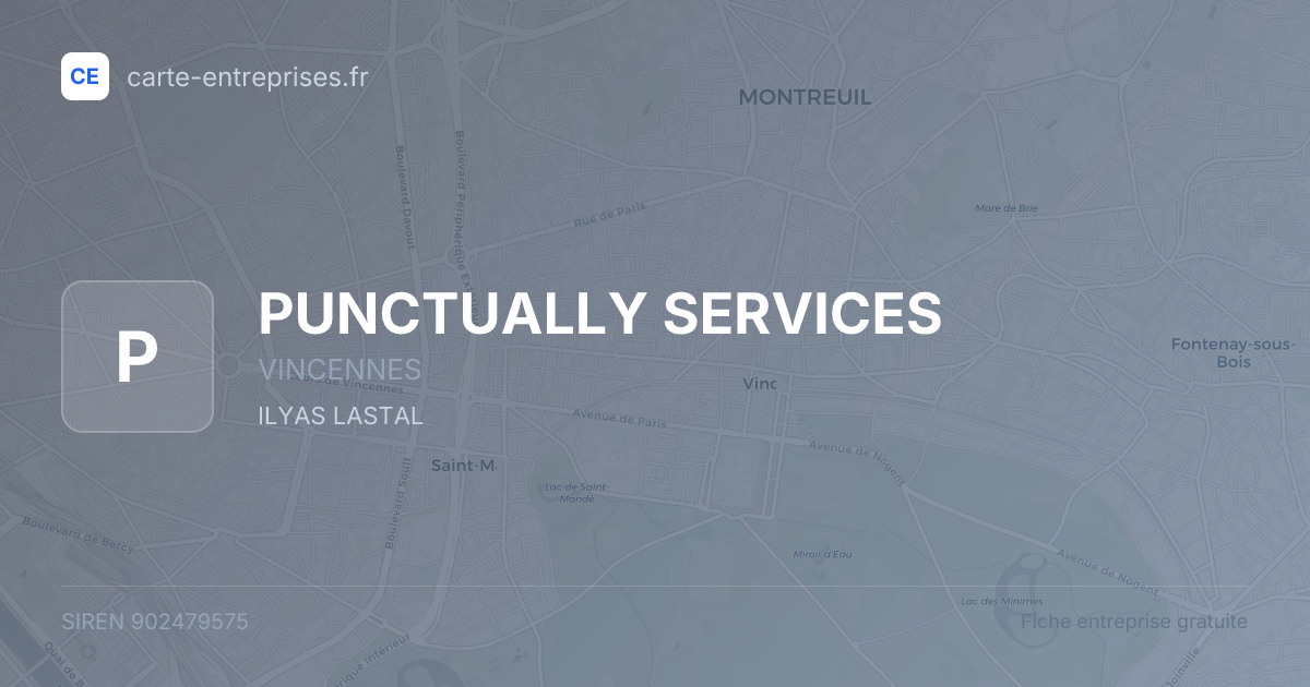 PUNCTUALLY SERVICES — 902479575 — fiche entreprise