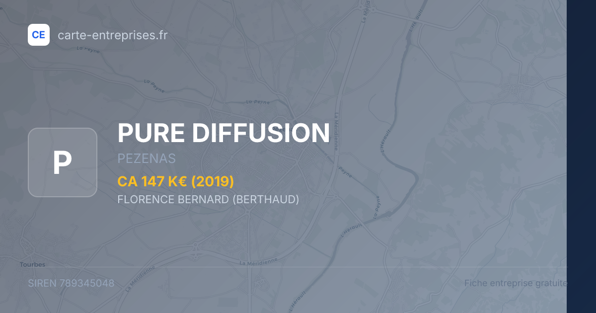PURE DIFFUSION — 789345048 — fiche entreprise
