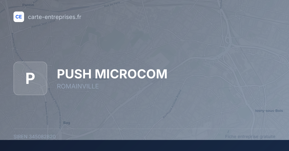 PUSH MICROCOM — 345082820 — fiche entreprise