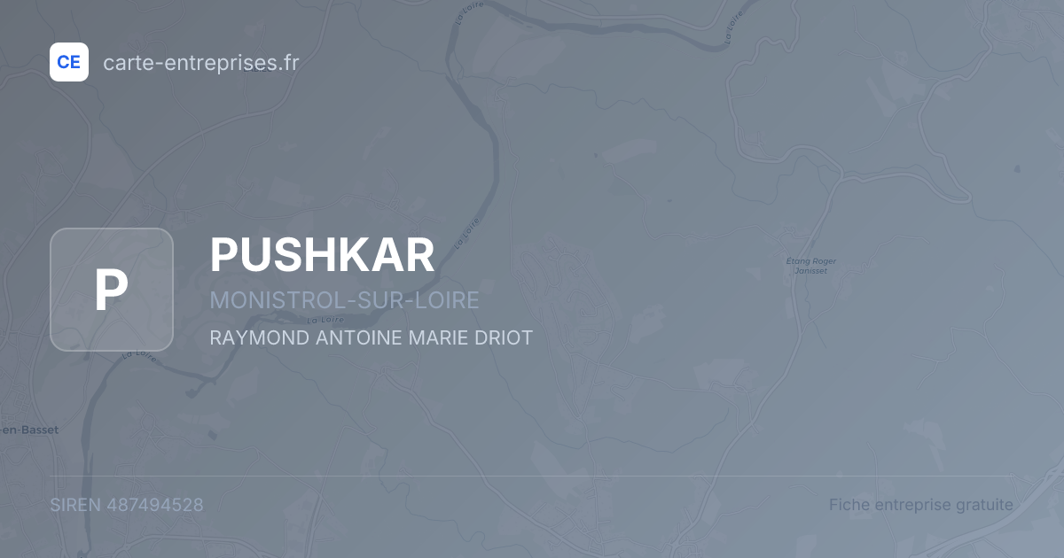 PUSHKAR — 487494528 — fiche entreprise