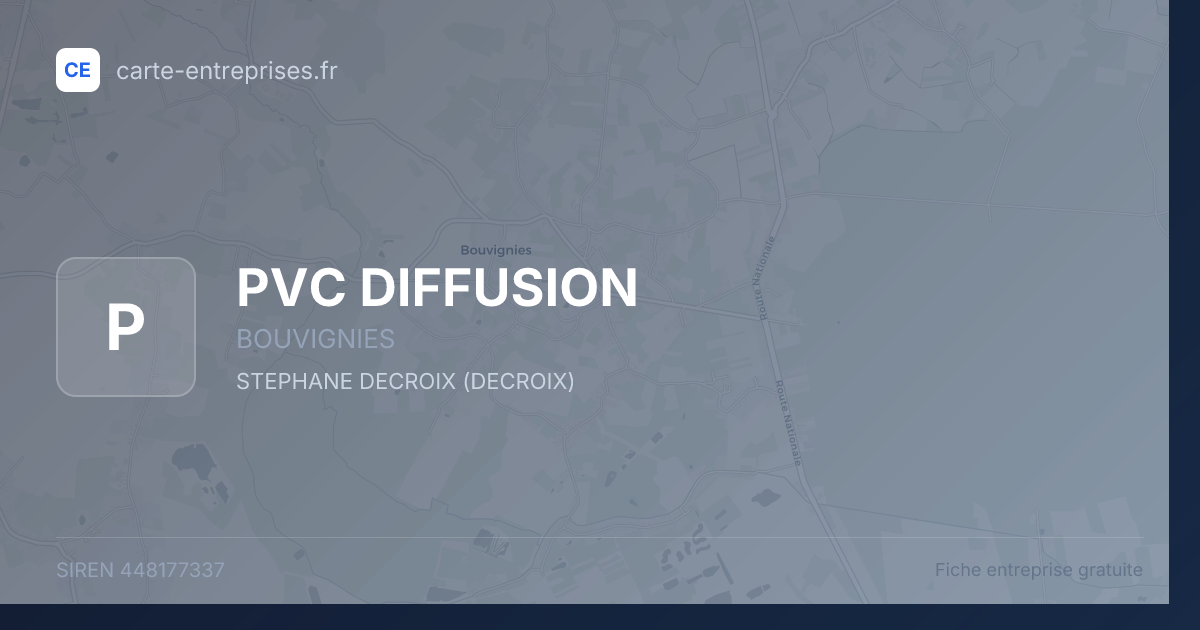 PVC DIFFUSION — 448177337 — fiche entreprise