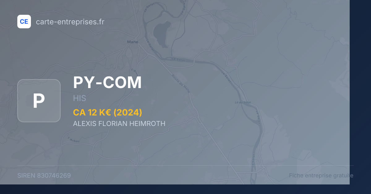 PY-COM — 830746269 — fiche entreprise