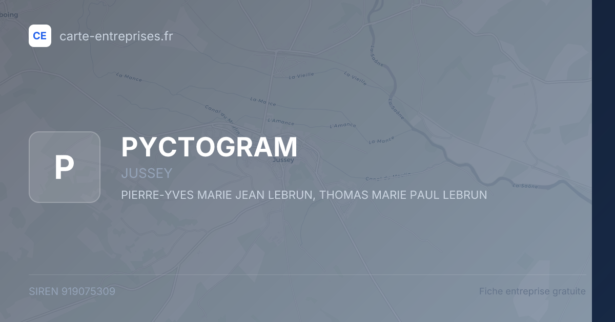 PYCTOGRAM — 919075309 — fiche entreprise