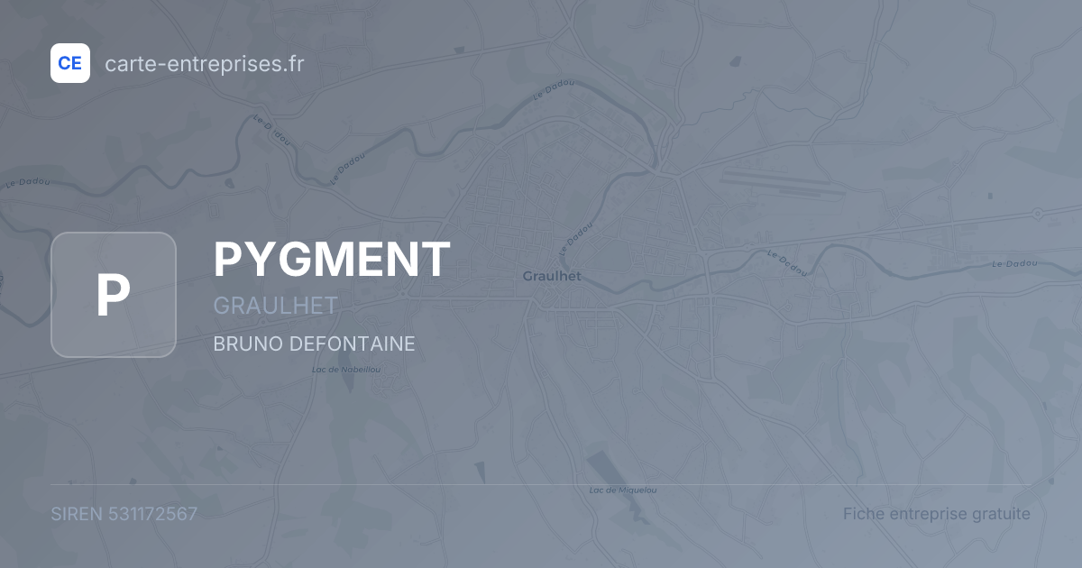 PYGMENT — 531172567 — fiche entreprise