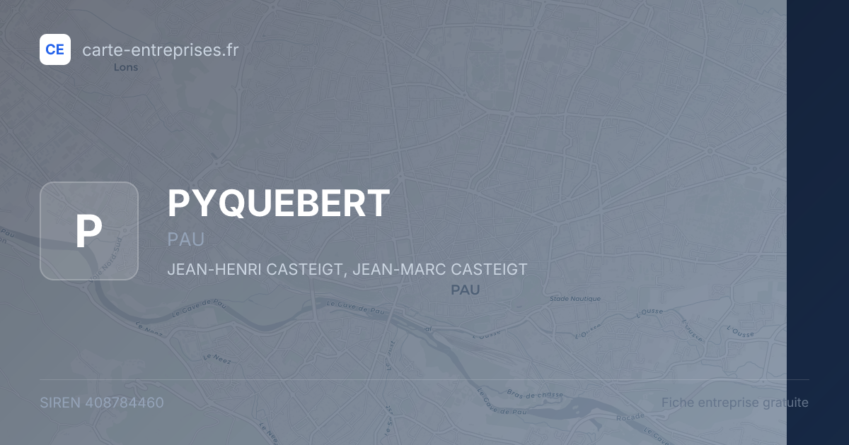 PYQUEBERT — 408784460 — fiche entreprise