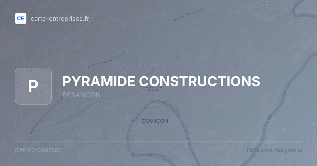 PYRAMIDE CONSTRUCTIONS — 340906882 — fiche entreprise