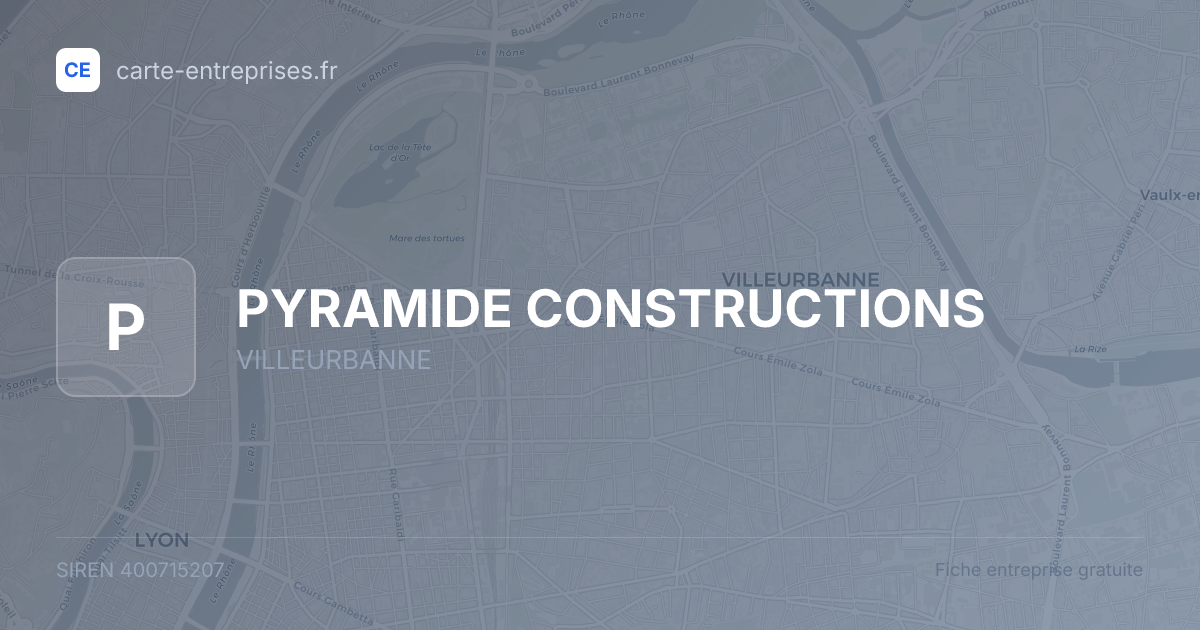 PYRAMIDE CONSTRUCTIONS — 400715207 — fiche entreprise