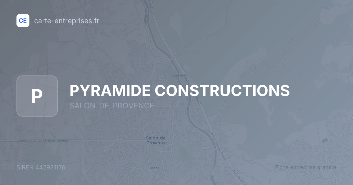 PYRAMIDE CONSTRUCTIONS — 442931176 — fiche entreprise