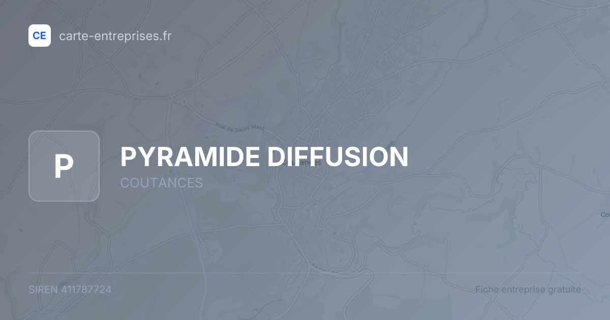 PYRAMIDE DIFFUSION — 411787724 — fiche entreprise