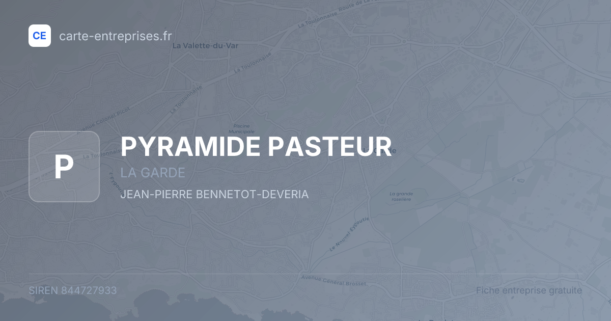 PYRAMIDE PASTEUR — 844727933 — fiche entreprise