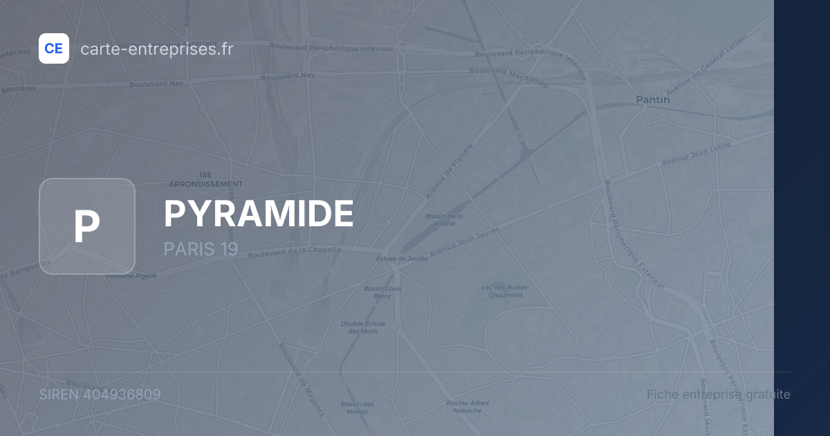 PYRAMIDE — 404936809 — fiche entreprise