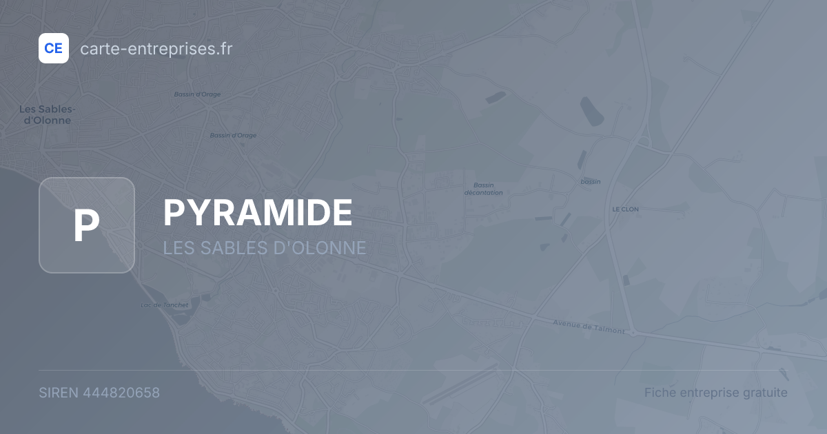 PYRAMIDE — 444820658 — fiche entreprise
