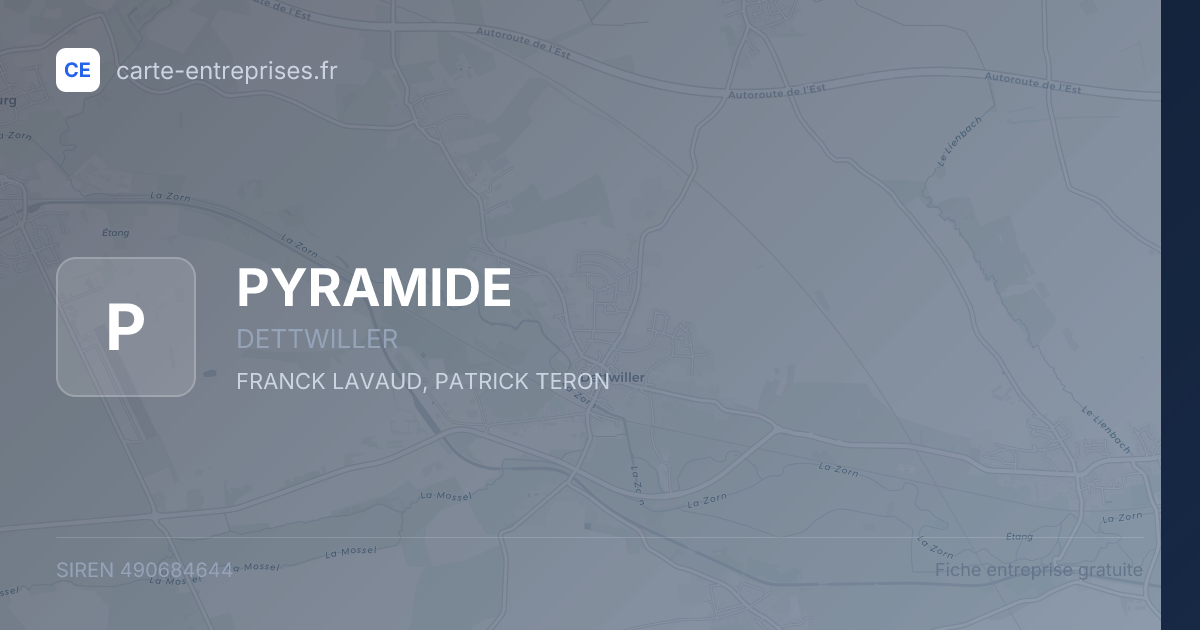PYRAMIDE — 490684644 — fiche entreprise