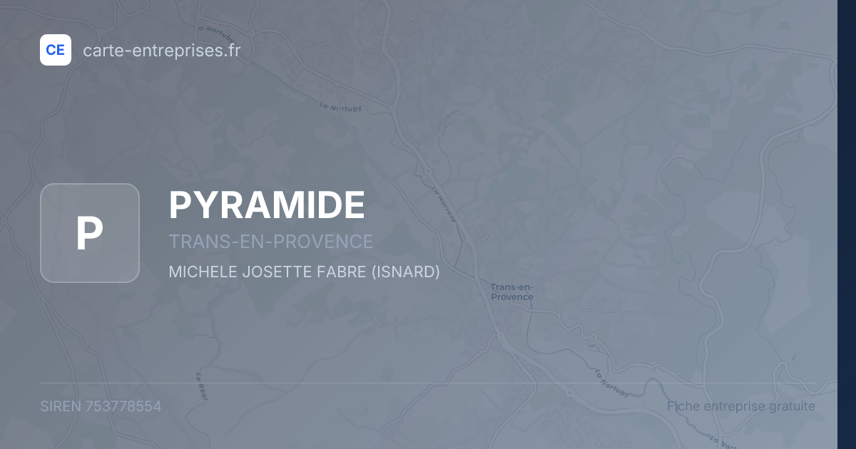 PYRAMIDE — 753778554 — fiche entreprise