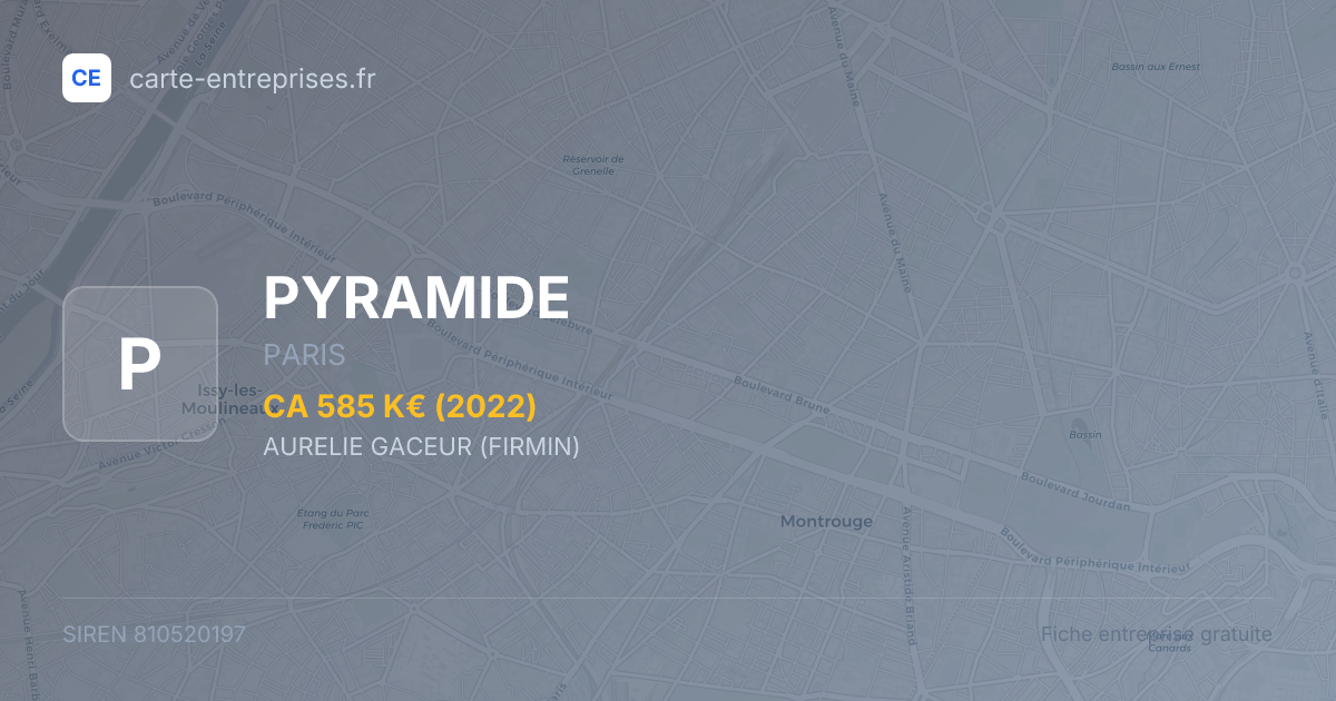 PYRAMIDE — 810520197 — fiche entreprise