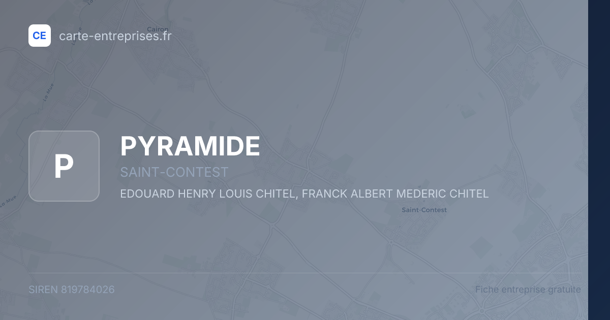 PYRAMIDE — 819784026 — fiche entreprise