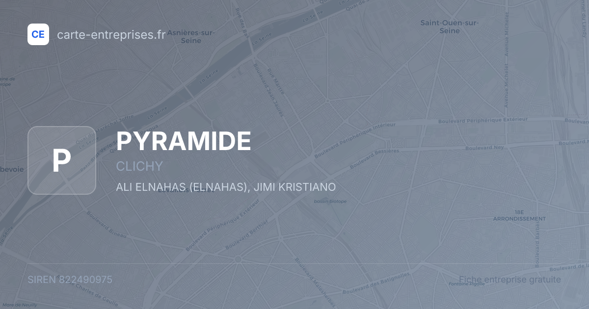 PYRAMIDE — 822490975 — fiche entreprise