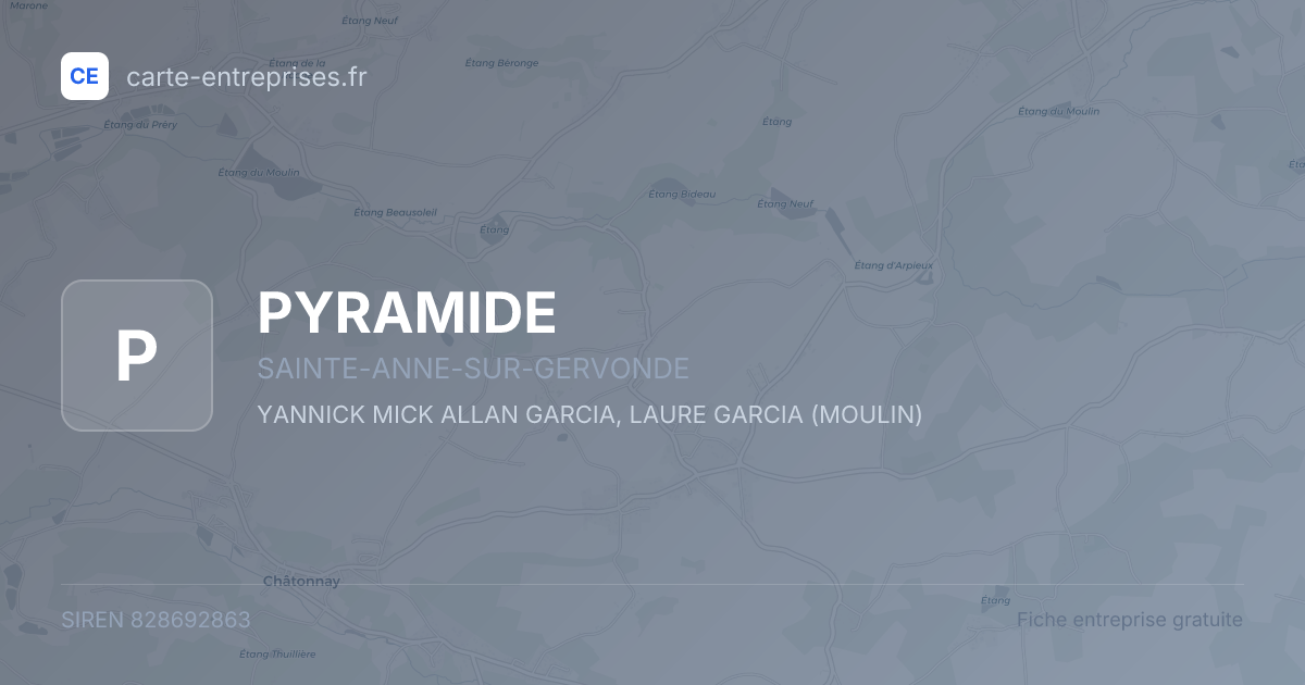 PYRAMIDE — 828692863 — fiche entreprise