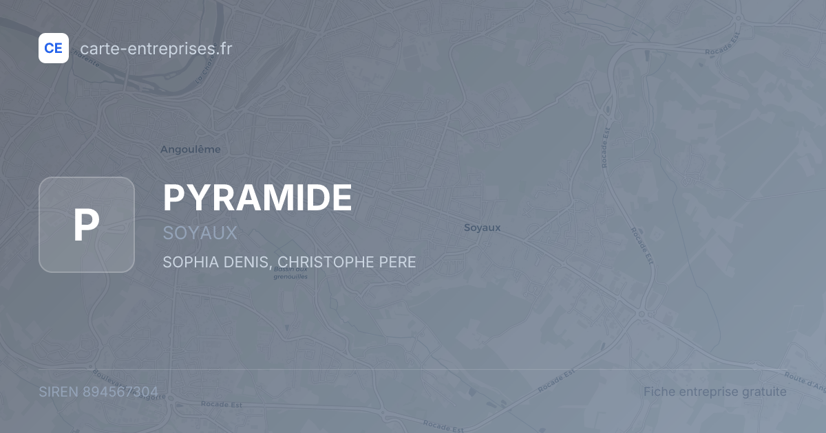 PYRAMIDE — 894567304 — fiche entreprise