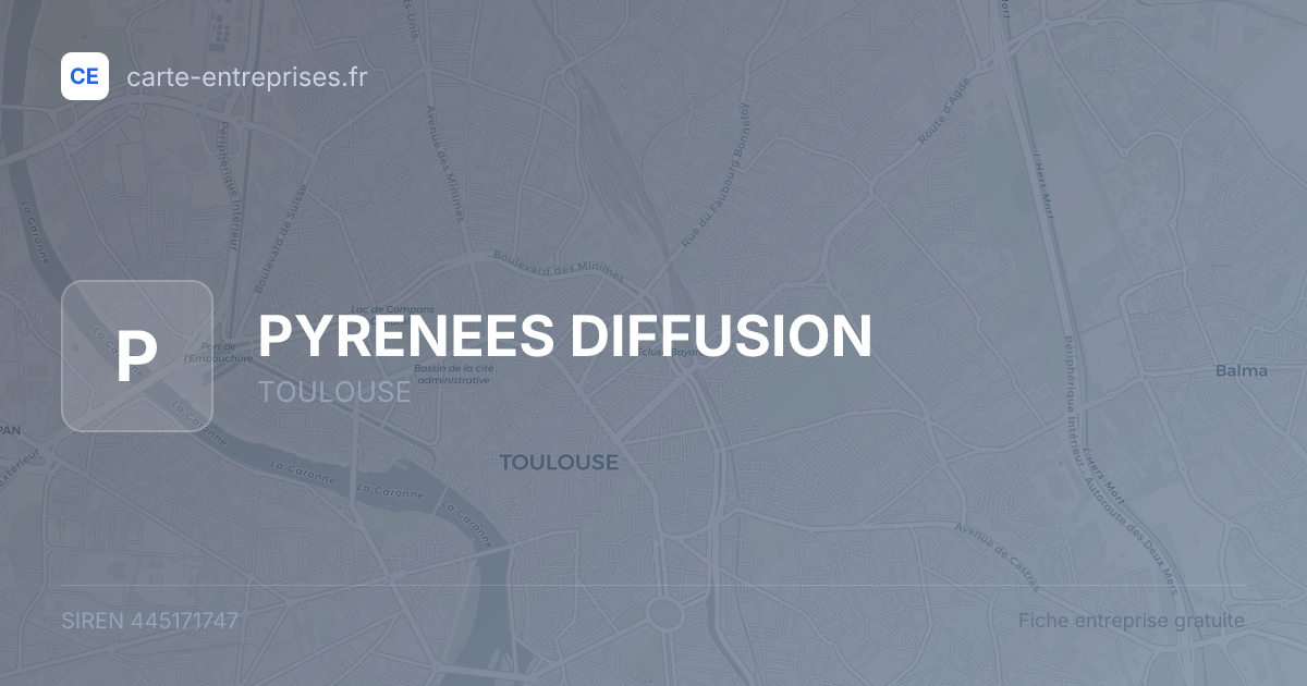 PYRENEES DIFFUSION — 445171747 — fiche entreprise