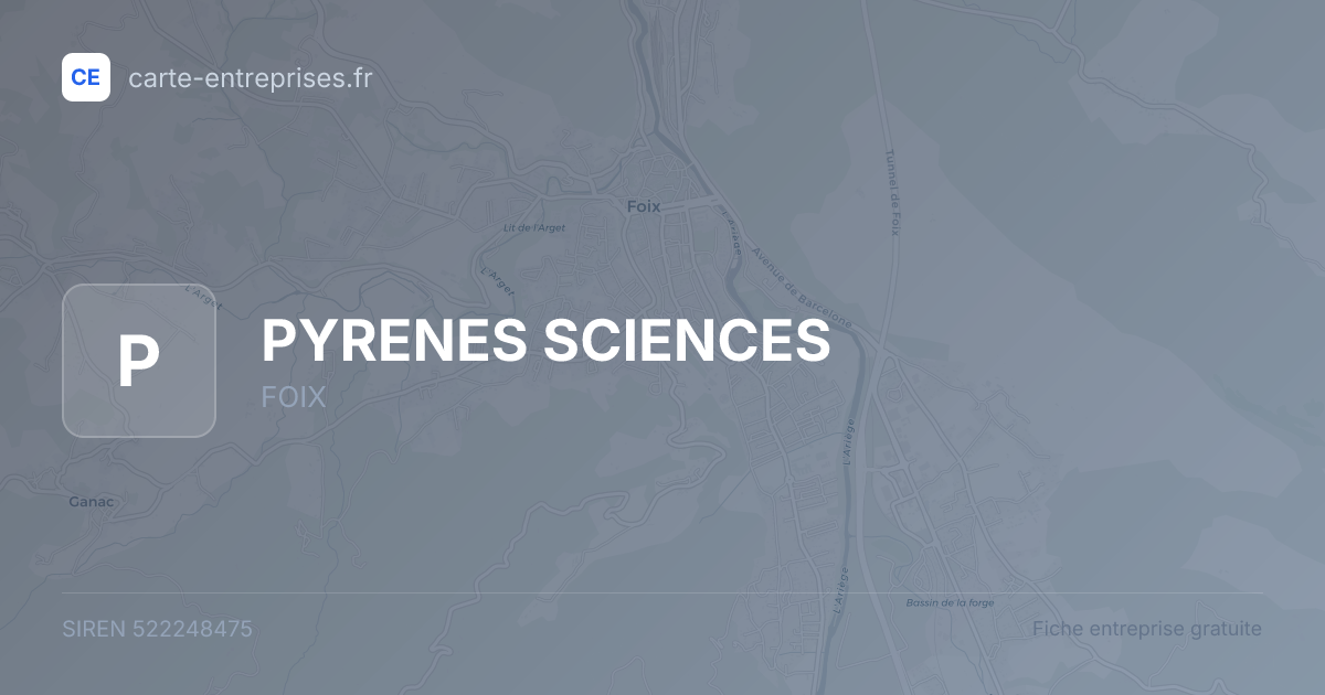 PYRENES SCIENCES — 522248475 — fiche entreprise