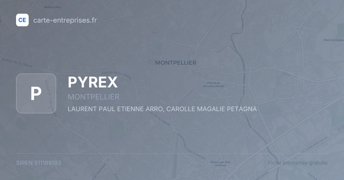 PYREX — 511189193 — fiche entreprise