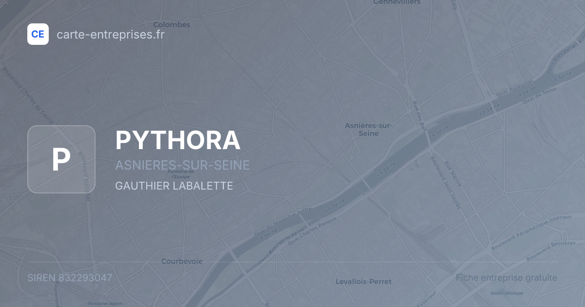 PYTHORA — 832293047 — fiche entreprise