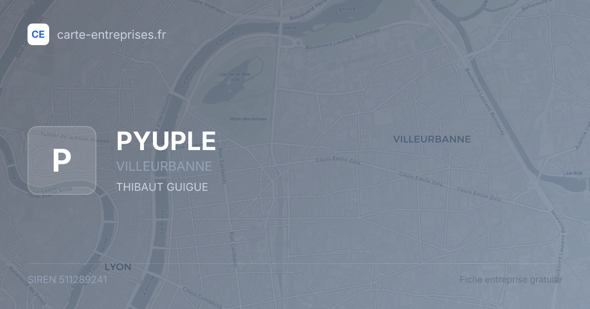 PYUPLE — 511289241 — fiche entreprise