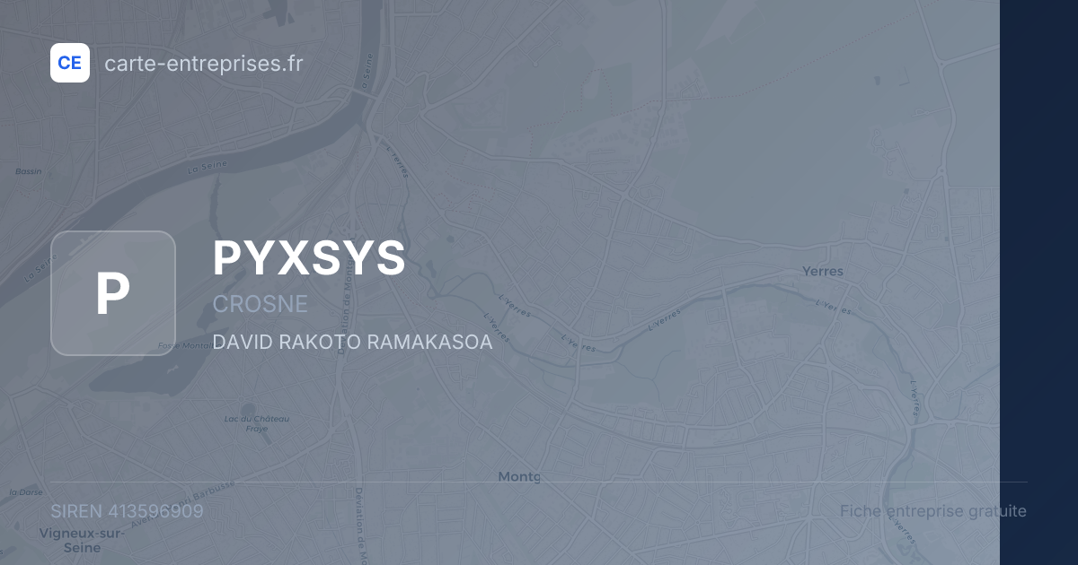 PYXSYS — 413596909 — fiche entreprise