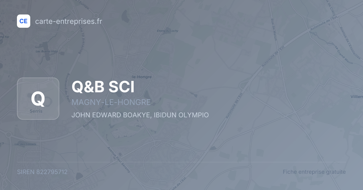 Q&B SCI — 822795712 — fiche entreprise
