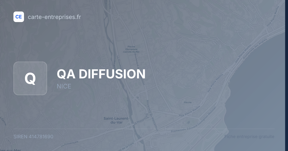 QA DIFFUSION — 414781690 — fiche entreprise